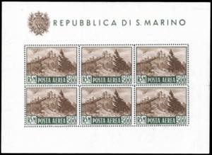 1951 - 500 lire Veduta, foglietto (12), ... 