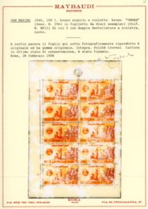 MINIFOGLIO 1946 - 100 lire UNRRA, ... 