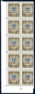 1946 - 10 lire su 50 lire Opere Assistenza, ... 