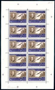 MINIFOGLIO 1947 - 100 lire Centenario del ... 