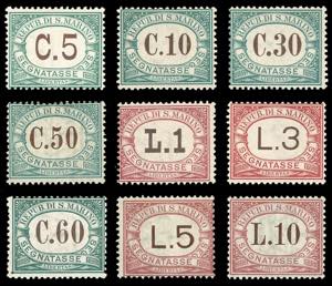 1897/1919 - Prima emissione, serie completa ... 