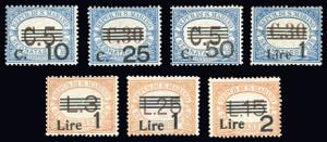 1936/39 - Soprastampati, serie completa ... 