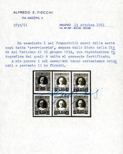 1934 - Provvisoria, I tiratura, ... 