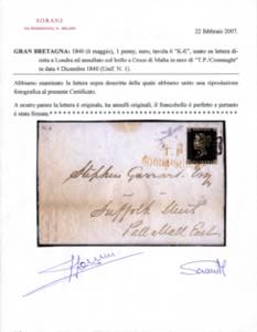 GRAN BRETAGNA 1840 - 1 p. Penny ... 