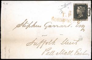 GRAN BRETAGNA 1840 - 1 p. Penny Black (1), ... 