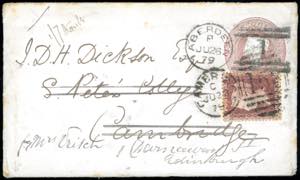 GRAN BRETAGNA 1879 - Redirected with ... 