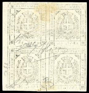 1859 - 15 cent. bruno scuro (13a), ... 