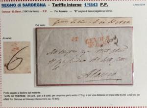 SARDEGNA PREFILATELICHE 1808/1858 ... 