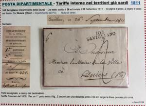 SARDEGNA PREFILATELICHE 1808/1858 ... 