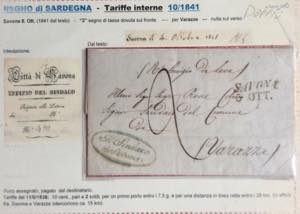 SARDEGNA PREFILATELICHE 1808/1858 ... 