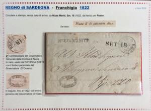 SARDEGNA PREFILATELICHE 1819/1859 ... 