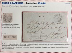 SARDEGNA PREFILATELICHE 1819/1859 ... 
