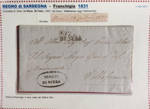 SARDEGNA PREFILATELICHE 1819/1859 ... 