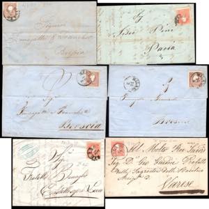 LOMBARDO VENETO 1858/1859 - Sette ... 