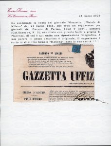 PARMA 1852/1859 - Cinque lettere e ... 
