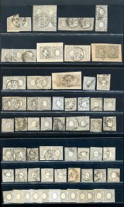 SARDEGNA 1861/1863 - 1 cent. francobollo per ... 