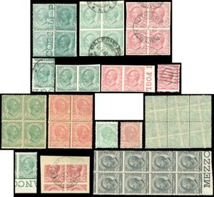 REGNO DITALIA 1906/1919 - Splendido insieme ... 