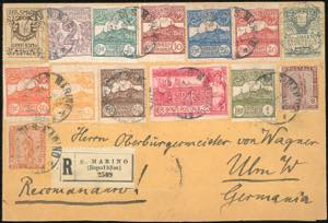 SAN MARINO 1912/1925 - Cinque ... 