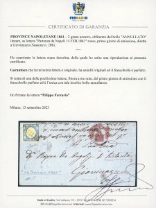 14 FEBBRAIO 1861 - PRIMO GIORNO ... 