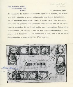 1861 - 1/2 grano bruno grigiastro ... 