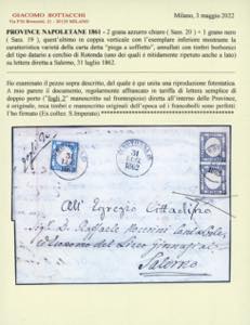 1862 - 1 grano nero, coppia ... 