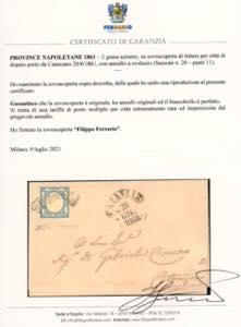 1861 - 2 grana azzurro (20), ... 