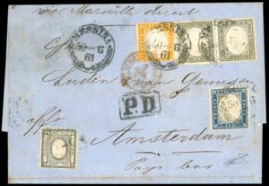 SARDEGNA/SICILIA-OLANDA 1861 - 1 cent. ... 