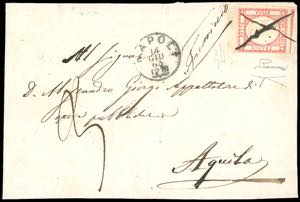 1863 - 5 grana rosso carminio (21), ... 