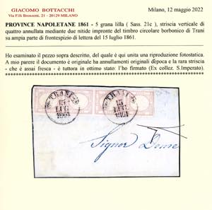 1861 - 5 grana lilla (21c), ... 