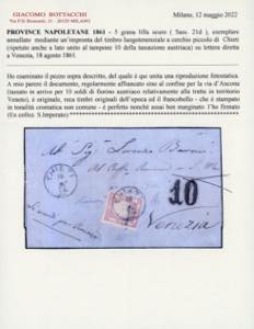 1861 - 5 grana lilla scuro (21d), ... 