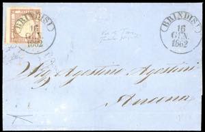 1862 - 5 grana lilla scuro (21d), gradazione ... 