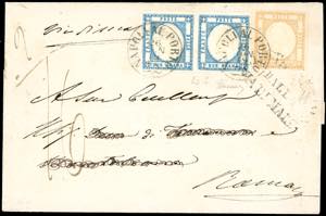 1861 - 10 grana bistro arancio, perfetto, 2 ... 