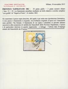 1861 - 20 grana giallo e 2 grana ... 