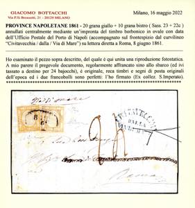 1861 - 20 grana giallo, 10 grana ... 