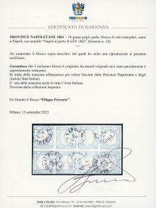 1861 - 50 grana grigio perla (24), ... 