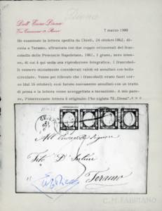 1862 - 1 grano nero intenso (19c), ... 