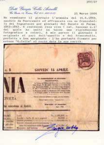 1859 - 6 cent. rosa vivo (1), ... 