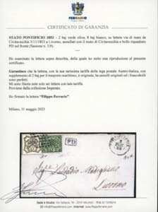 1853 - 2 baj verde oliva, 8 baj ... 