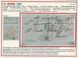 SARDEGNA-RUSSIA 1859 - Lettera da ... 