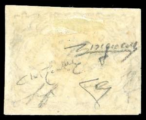 1852 - 50 baj azzurro (10), gomma ... 