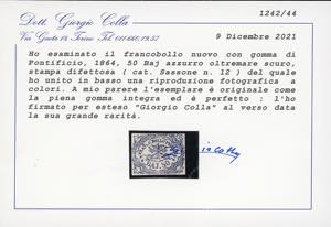 1864 - 50 baj azzurro oltremare ... 