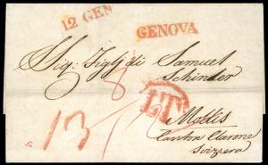 SARDEGNA-SVIZZERA 1839 - Lettera ... 