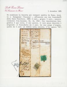 1868 - 3 cent. grigio, 5 cent. ... 