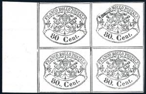 1889 - 80 cent. (20), ristampa MOENS, su ... 