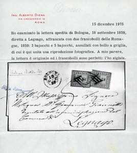 1859 - 5 baj violetto, 3 baj verde ... 