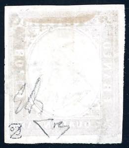 1854 - 40 cent. rosso mattone (9), ... 