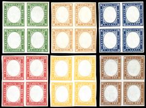 1863 - Quarta emissione, serie completa, ... 