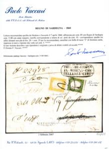 1860 - 80 cent. giallo ocra ... 