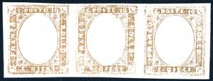 1863 - 10 cent. bistro (14E), prova senza ... 