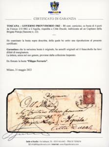 1862 - 80 cent. carnicino (22), ... 